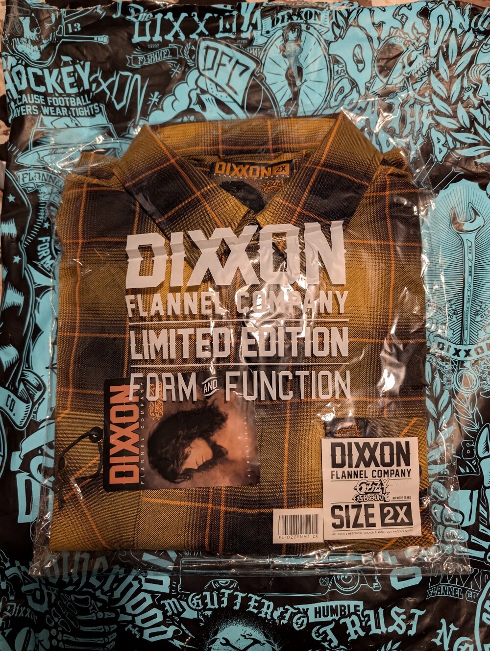 Dixxon Ozzy Osbourne Flannel Men's Size 2X - Picture 1 of 4